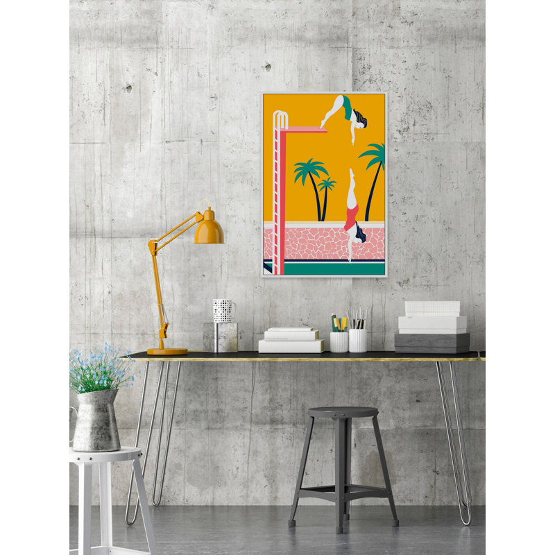" Diving Girls " by Julia Posokhova, 60" H x 40" W x 1.5" D