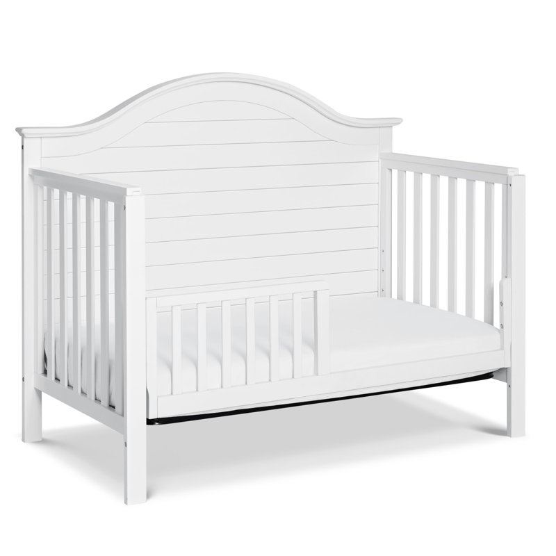 White Pine 4-in-1 Convertible Crib with Shiplap Headboard