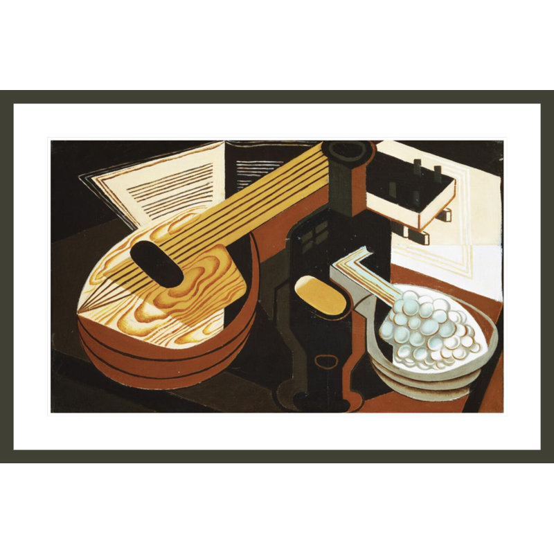 La mandoline par Juan Gris, H 27,96 po x l 41,5 po