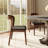 Farmhouse Gray Sintered Stone Round Dining Table Set With 360° Silent Turntable (1 Table 4 Chairs, 1 Table 6 Chairs)-117719385-117719386