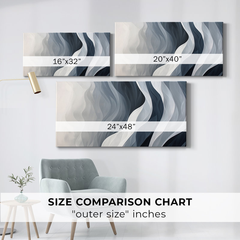 Abstract Seris 6 #X-Gallery Wrapped Canvas, 16" H x 32" W