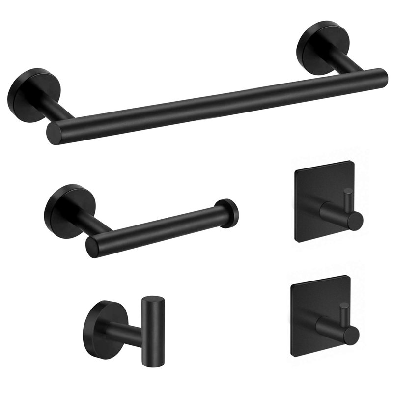 5-Pieces Bathroom Hardware Accessories Set, Nickel