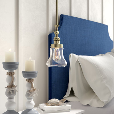 Luminaire suspendu en forme de cloche à 1 lumière Edda