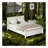 Full Size Bed Frame with Headboard in White