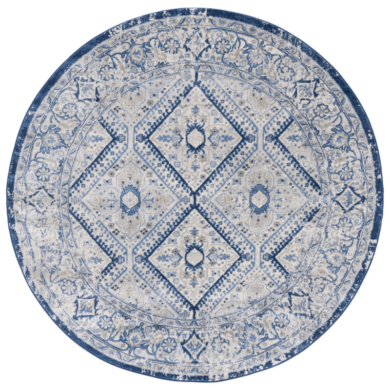 Brentwood Performance Oriental Rug, Round 6'7"