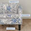 Fauteuil demi-tonneau, fauteuil avec garniture cloutée dorée Anschultz