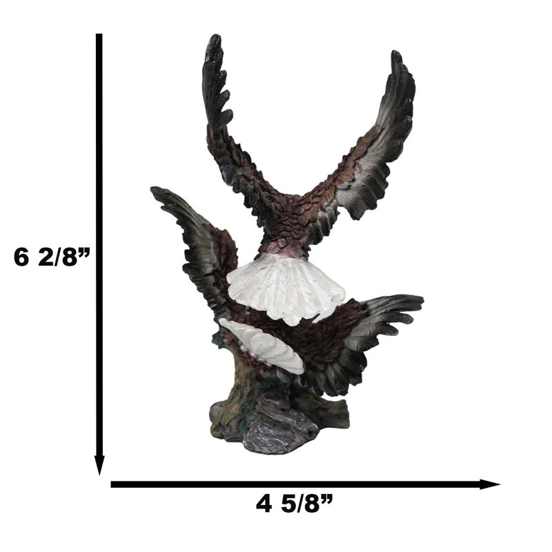 Figurine de combat de 2 aigles à tête blanche de Wild Heritage : bataille aérienne