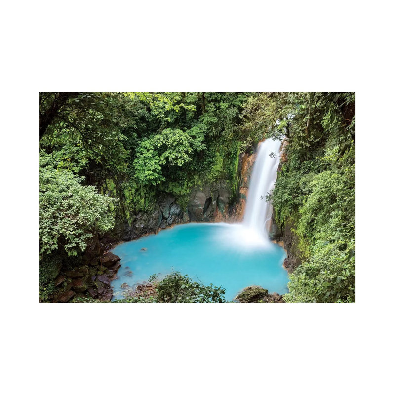 Rio Celeste Waterfall, Costa Rica by Andrea Stokes - Wrapped Canvas Print, 20.32 cm H x 30.48 cm W