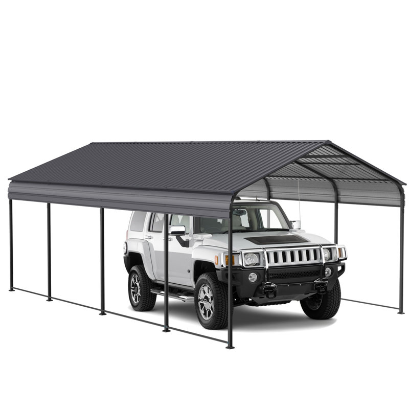 12X 20 Ft Heavy Duty Carport,Galvanized Steel Patio Gazebo