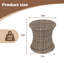 Table d'appoint en osier Aghilas-600084223
