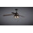 Roehit 52 in. Black Indoor Rod Mount Industrial Ceiling Fan with Reversible Driftwood-Black Walnut Blades, LED Light Kit and Pull Chain Included, 3 Speeds, Wire Cage Drum Shade