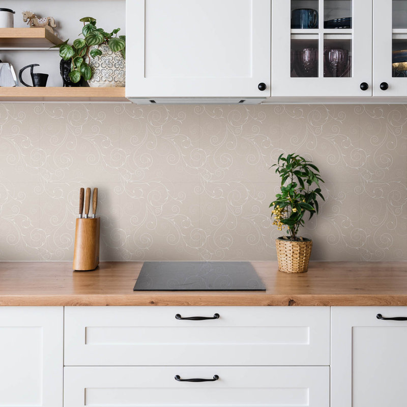Cauy 30 x 30 cm PVC Tile in Beige