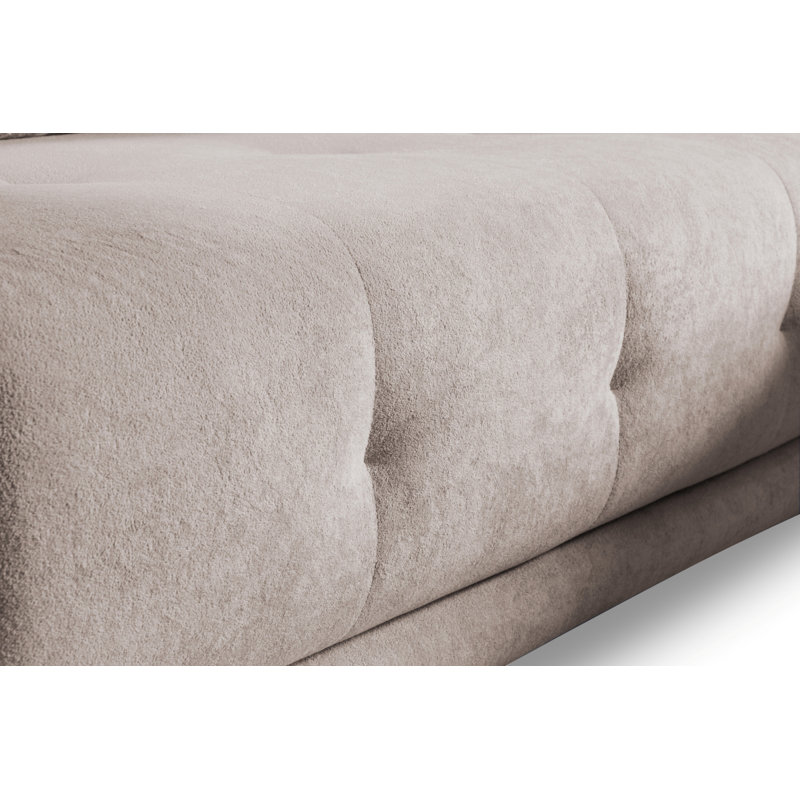 Tapani 4 Seater Velvet Sofa Bed, BEIGE