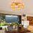 26" Handwoven Rattan Reversible Ceiling Fan With Light Kit And Remote Control