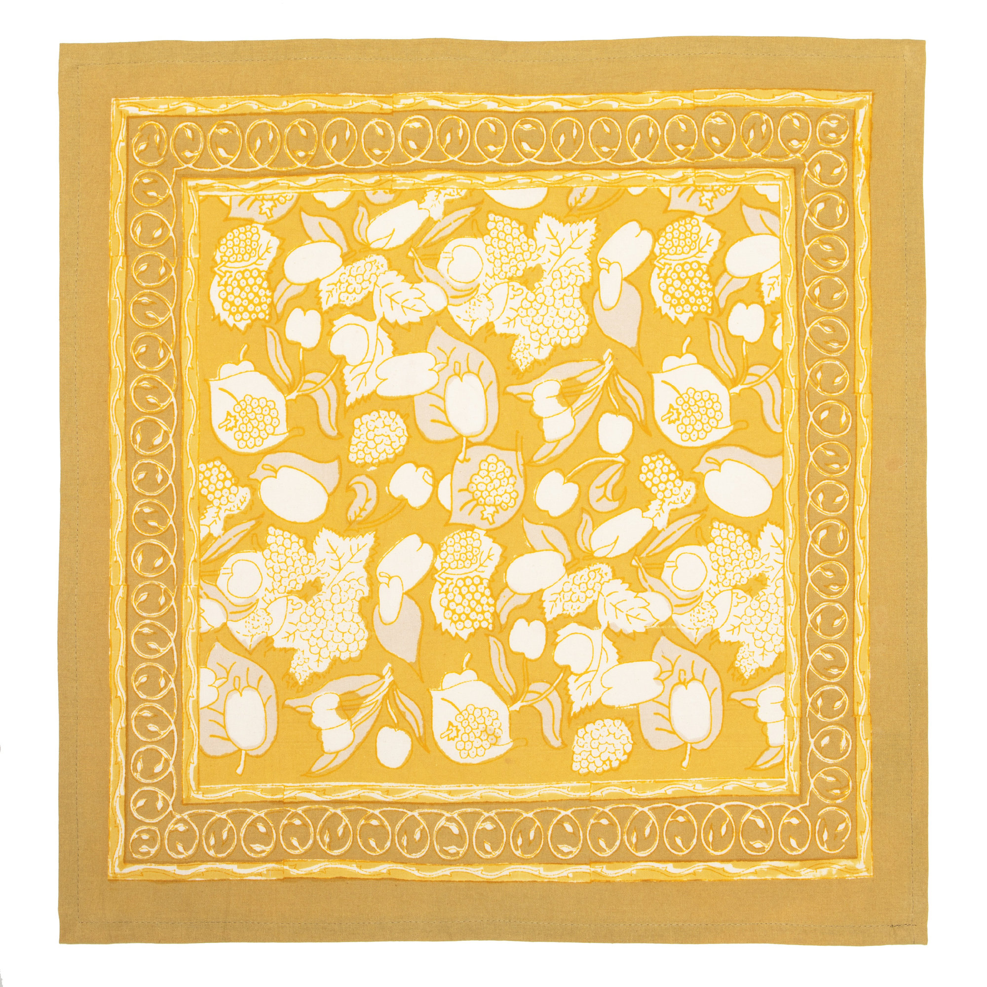 Bryssa Napkin 19" x 19", Gray/Mustard