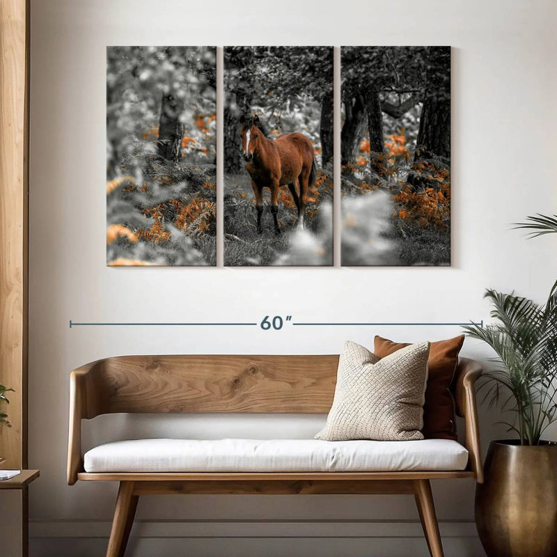 Chevaux I, H 32 po x l 50 po
