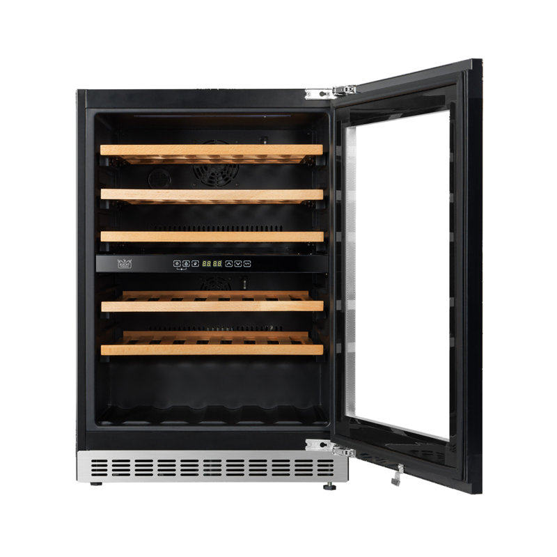 KUCHT 24 in. Dual Zone 52-Wine Bottles  Wine Cooler in Panel Ready, Panel Ready