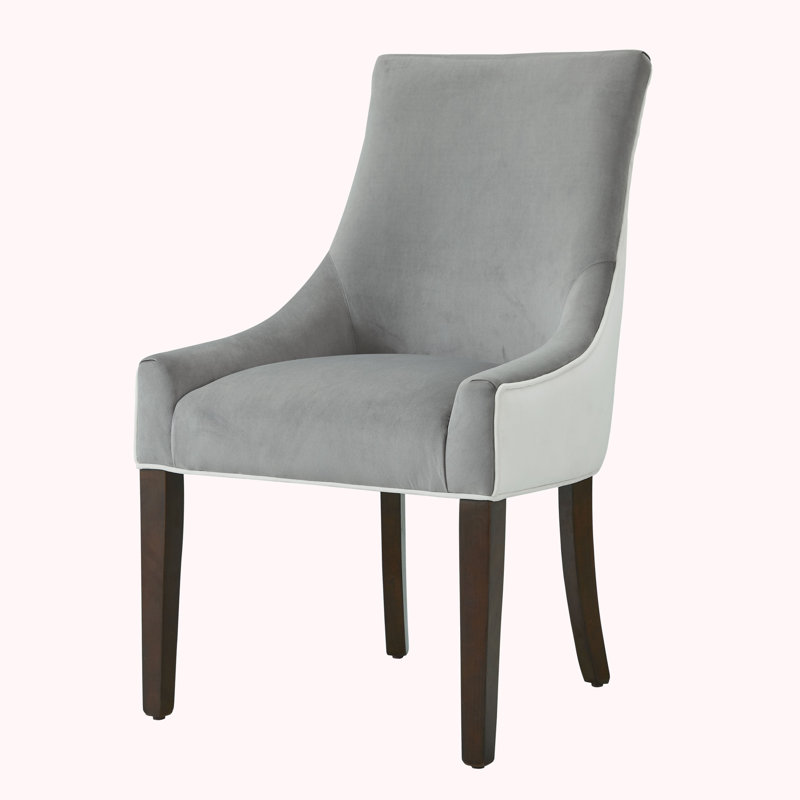 Chaise d'appoint en cuir, Gris
