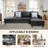 Stevo Faux Leather Living Room Set-1987052610-1987052615