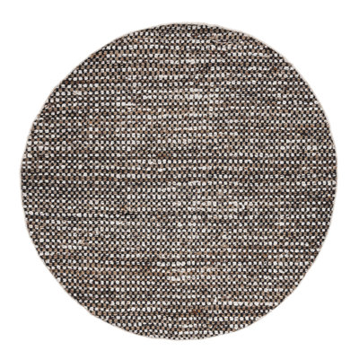 Gabino Black Ivory Flatweave Geometric Jute Rug