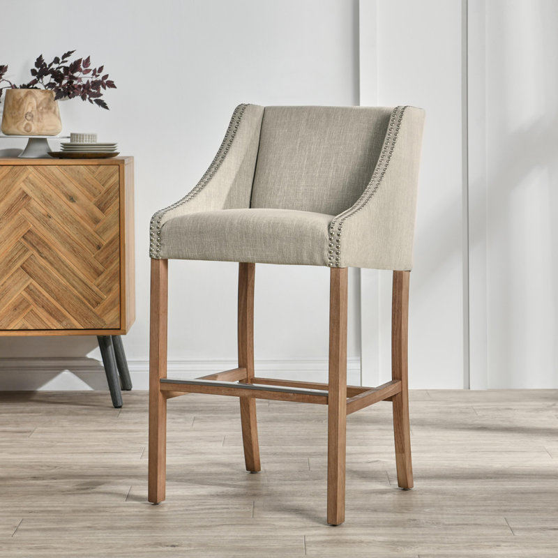 Len Upholstered Counter Stool, Counter Stool (24" Seat Height)