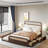 Auob  Wooden Platform Bed with Trundle and 2 Drawers-1853003580