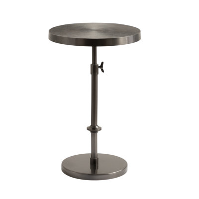 Traditional Adjustable-Height Metal Pedestal Table