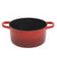 Crock Pot Artisan 3-Quart Round Cast Iron Dutch Oven With Oven Safe Borasilicate Lid - Red
