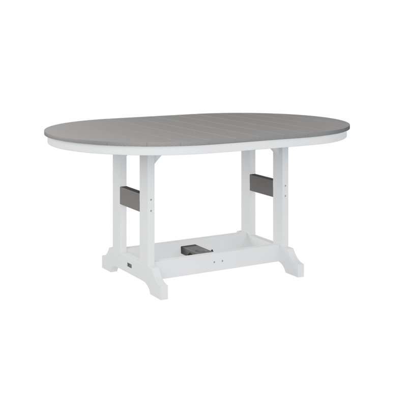 Table de salle à manger Brandon, H 30,87 po x l 64 po x P 44 po, Gris clair