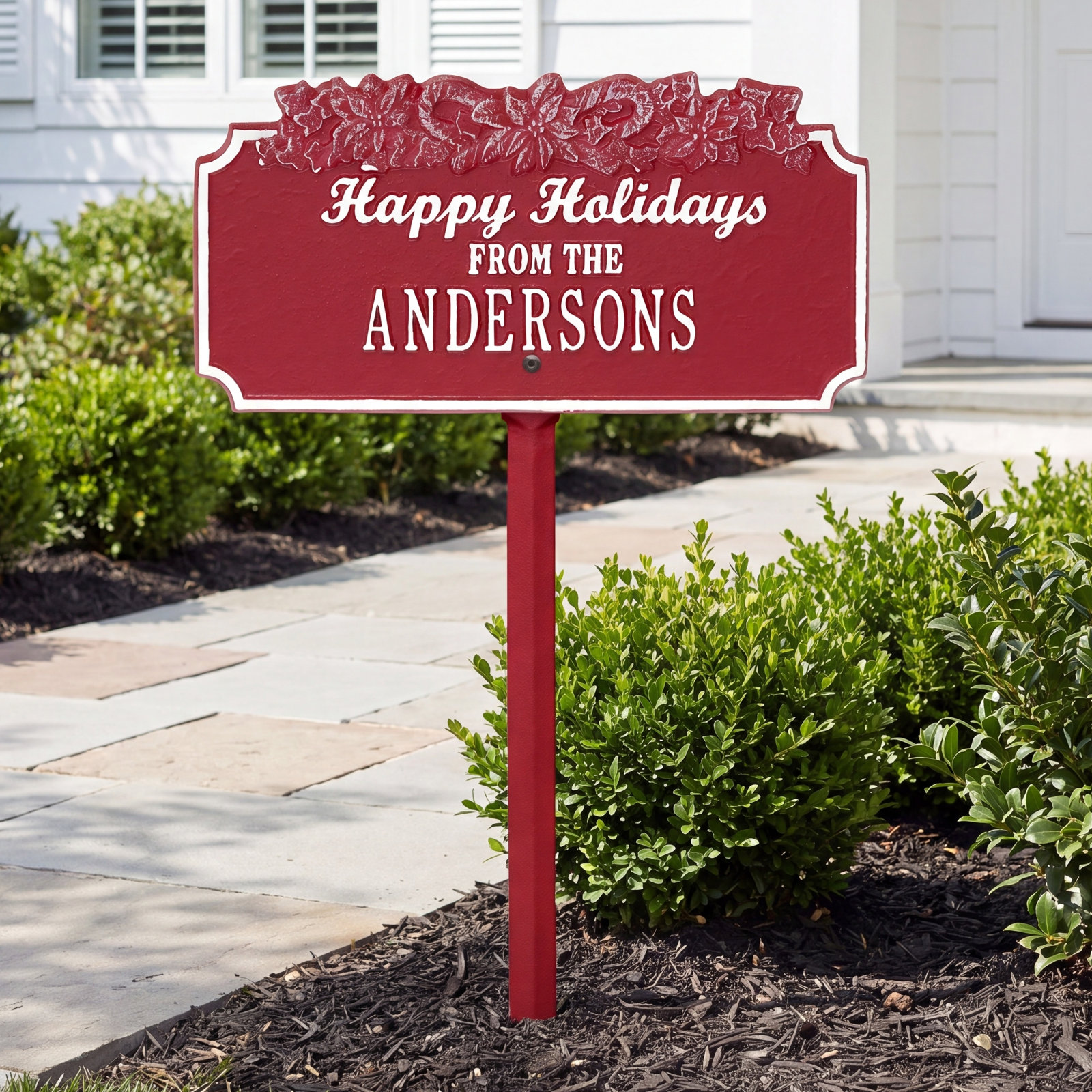 Happy Holidays Garden Stake, Yes