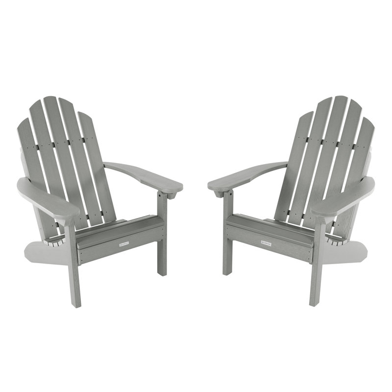 Rialto Outdoor Adirondack Set, Coastal Teak