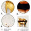 Gold Lips of Luxury I - impression sans cadre sur métal-469140422