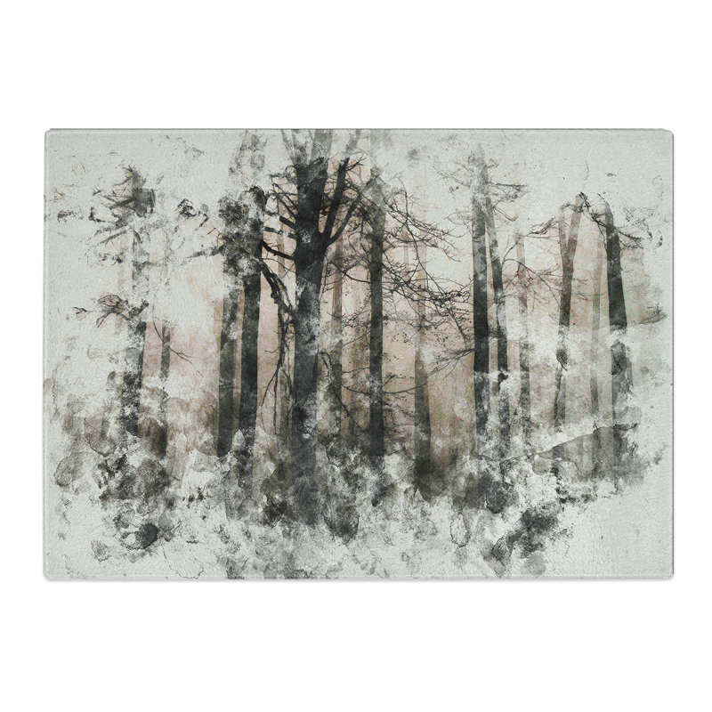 Sunlight Forest Vol.5 Watercolour Chopping Board, 28.5cm W x 39cm L