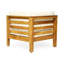 Ensemble modulaire d'extérieur en bois avec coussins-991534874