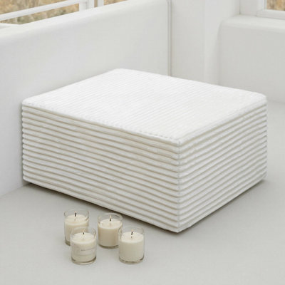 Chaise en velours côtelé modulaire sans assemblage