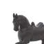 Sculpture cheval polystone brun