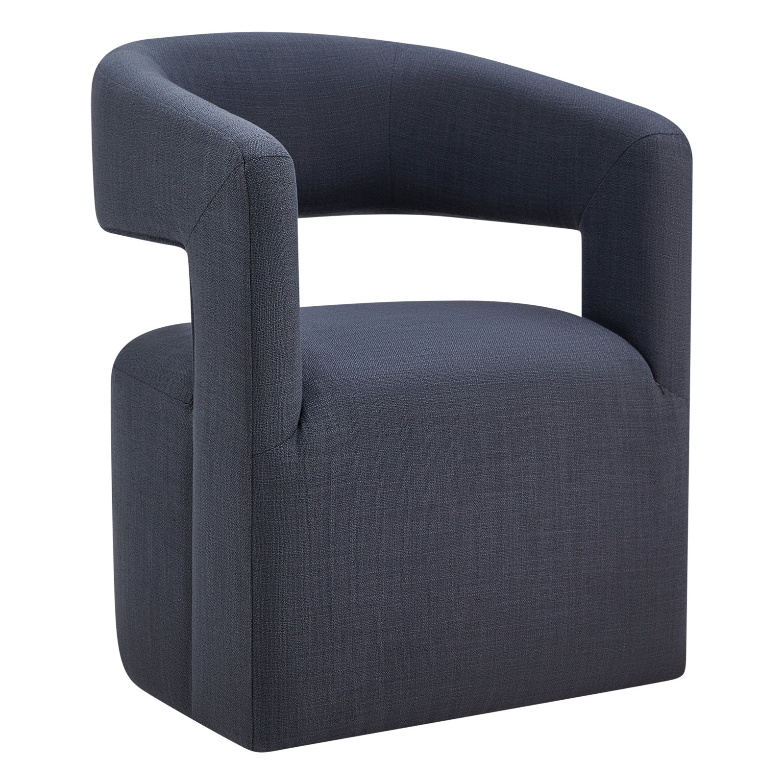 Upholstered Dining Chair, Effie Indigo