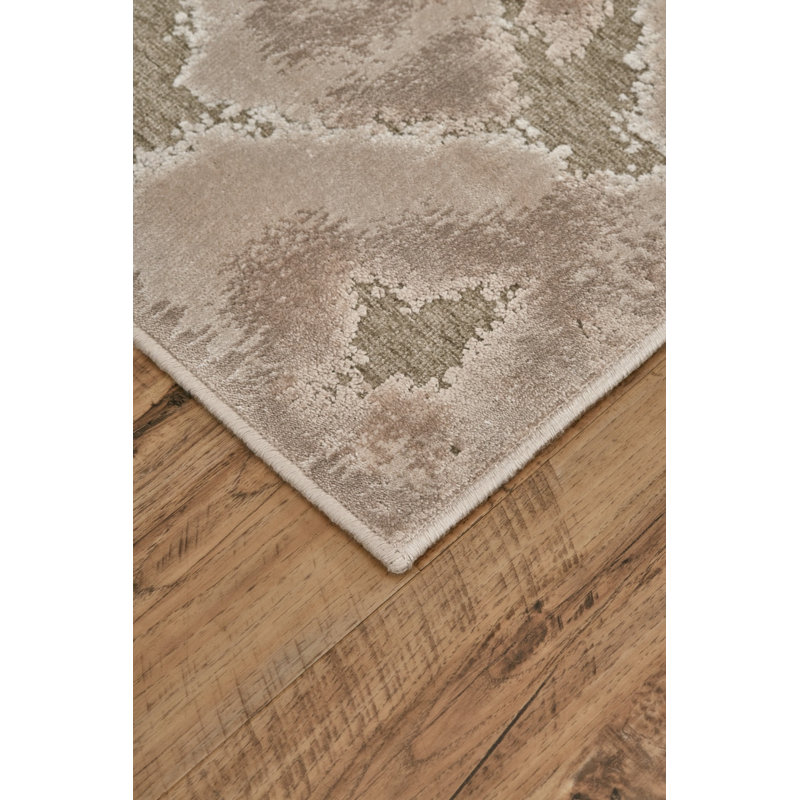Tapis décoratif gris Ledesma, Rectangle 7 pi 6 po x 10 pi 6 po