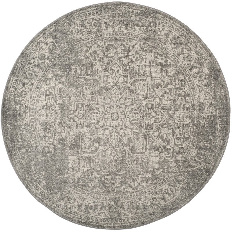 Tapis abstrait Annette, Rond 5 pi 3 po
