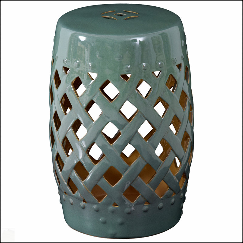 Tabouret de jardin en céramique Outsunny