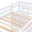 Lit superposé simple au-dessus de simple avec lit gigogne et escalier-1083991336