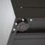 Classeur en acier noir avec portes, tablettes réglables pour le matériel de bureau, matériau haute résistance, structure stable, installation simple pour différents usages de rangement, acier laminé à froid, structure,-1817790273