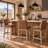 Bethea Genuine Leather Counter Stools-135935946-115747935