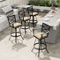 Aluminum Outdoor 30" Patio Bar Stool with Sunbrella Cushion