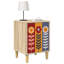 36cm W Engineered Wood Bedside Table