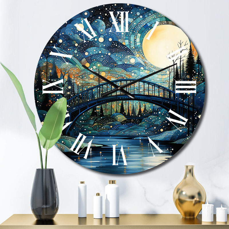 Dunford - Pointillism Wall Clock, Medium