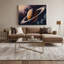 Art sur toile mauve Space Saturn-887254594