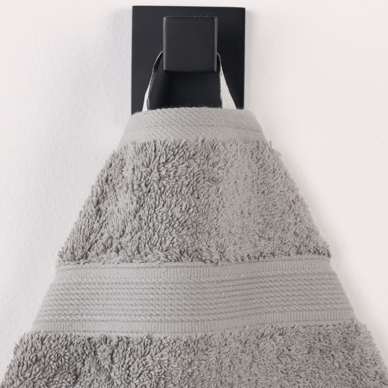 Ensemble de serviettes en coton biologique Lyndon, Argent, Ensemble 9 pièces