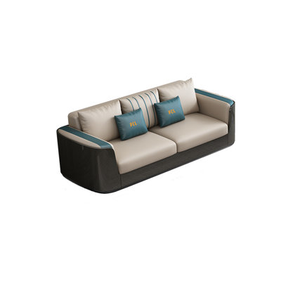 Quenterrel 90.55'' Leather Sofa