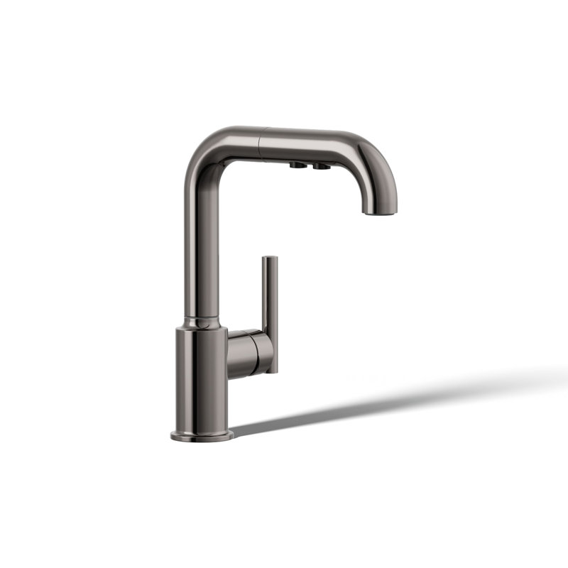 Purist® Single Handle Kitchen Faucet, Titanium